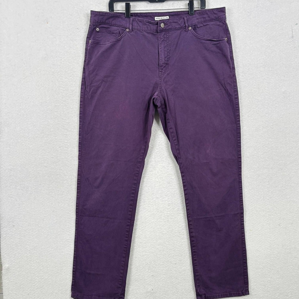 Peter Millar Pants Mens 38x31 Purple 5 Pocket Straight Casual Luxury Preppy